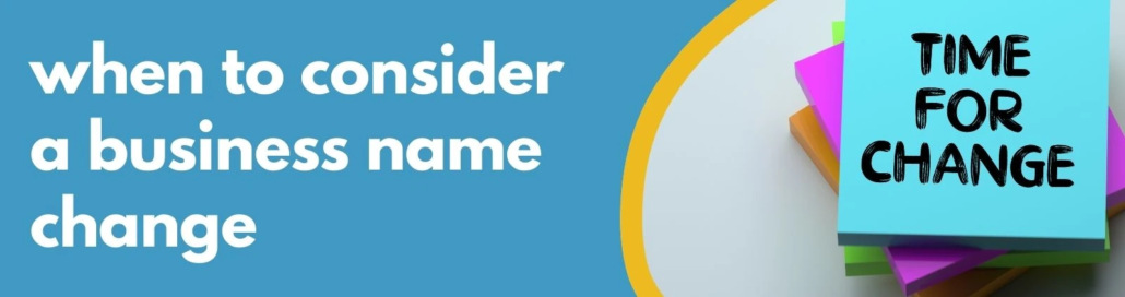 Formations Wise - when to consider a business name change